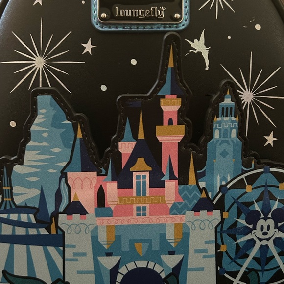 NWT Loungefly Disneyland Blue Backpack - Picture 4 of 5